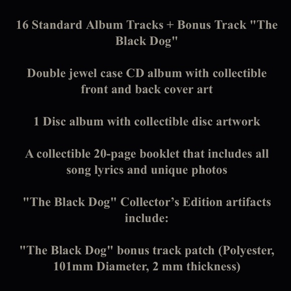 Tortured Poets Department Collector's Edition Deluxe CD The Black Dog Edition - Picture 5 of 8